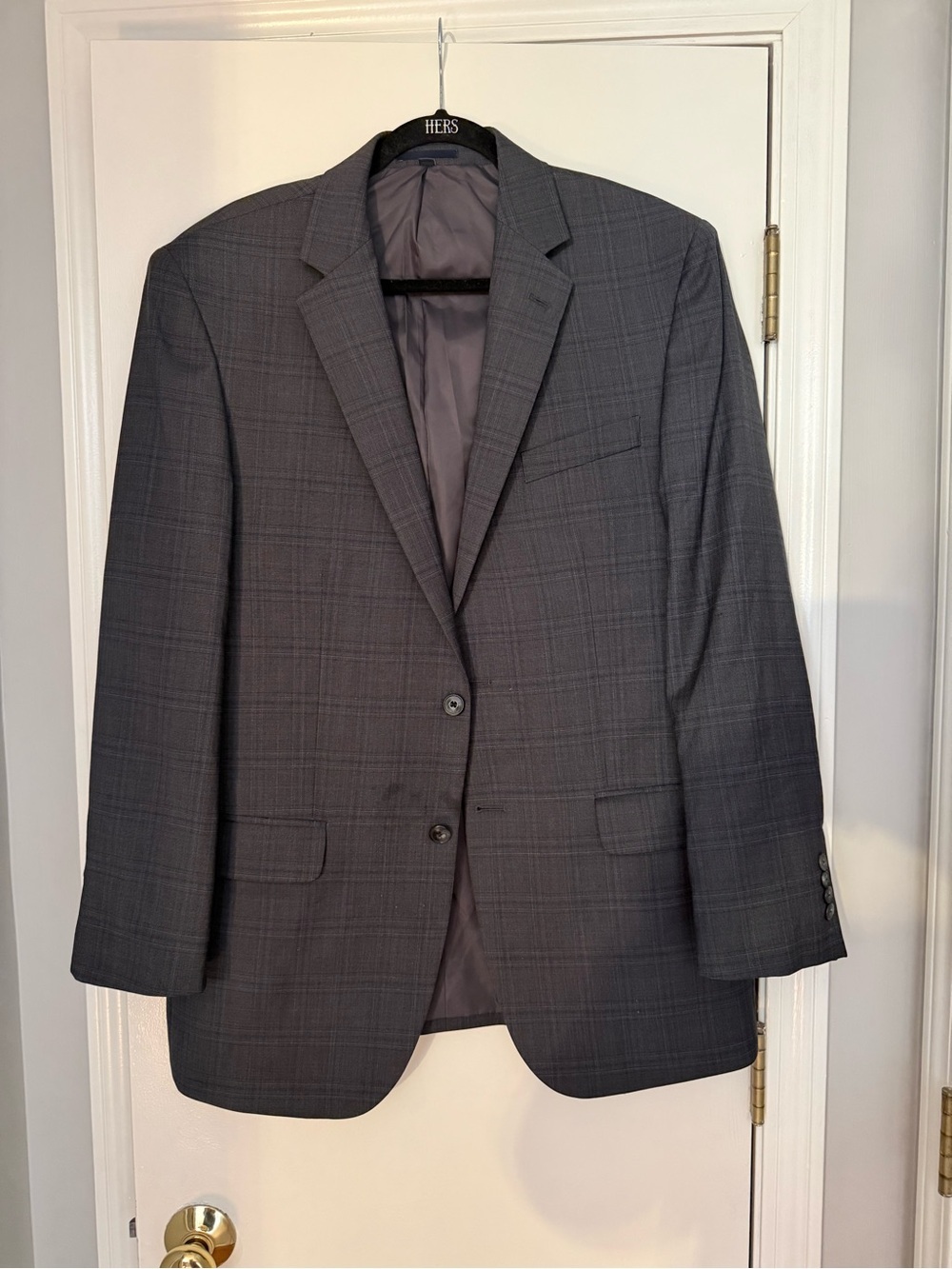 Jos. A. Bank Charcoal Windowpane Sport Coat